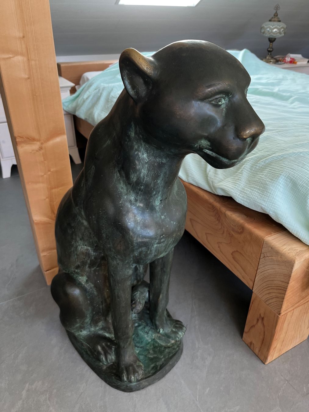 Sculture & Statue: Couple de panthères en bronze – Usato da Chaumont venduto da Abigail1 1