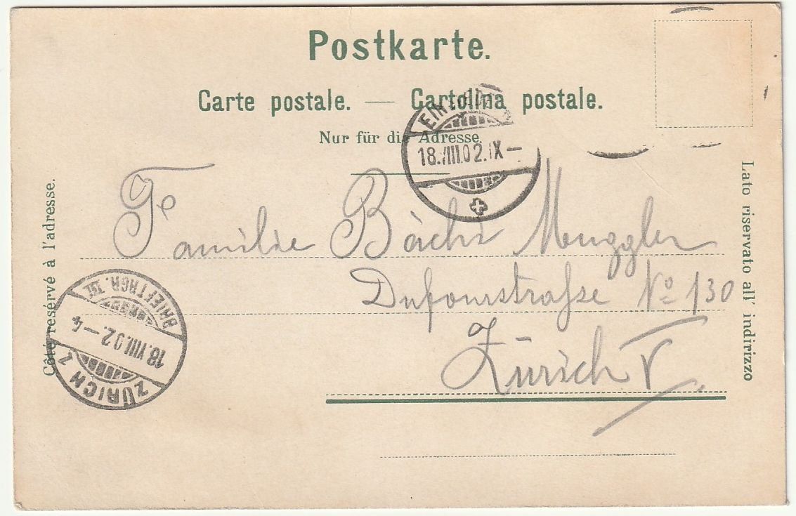 Cartes postales: AK Maria Einsiedeln 1902 – D'occasion à Fislisbach par Zigzag12 1