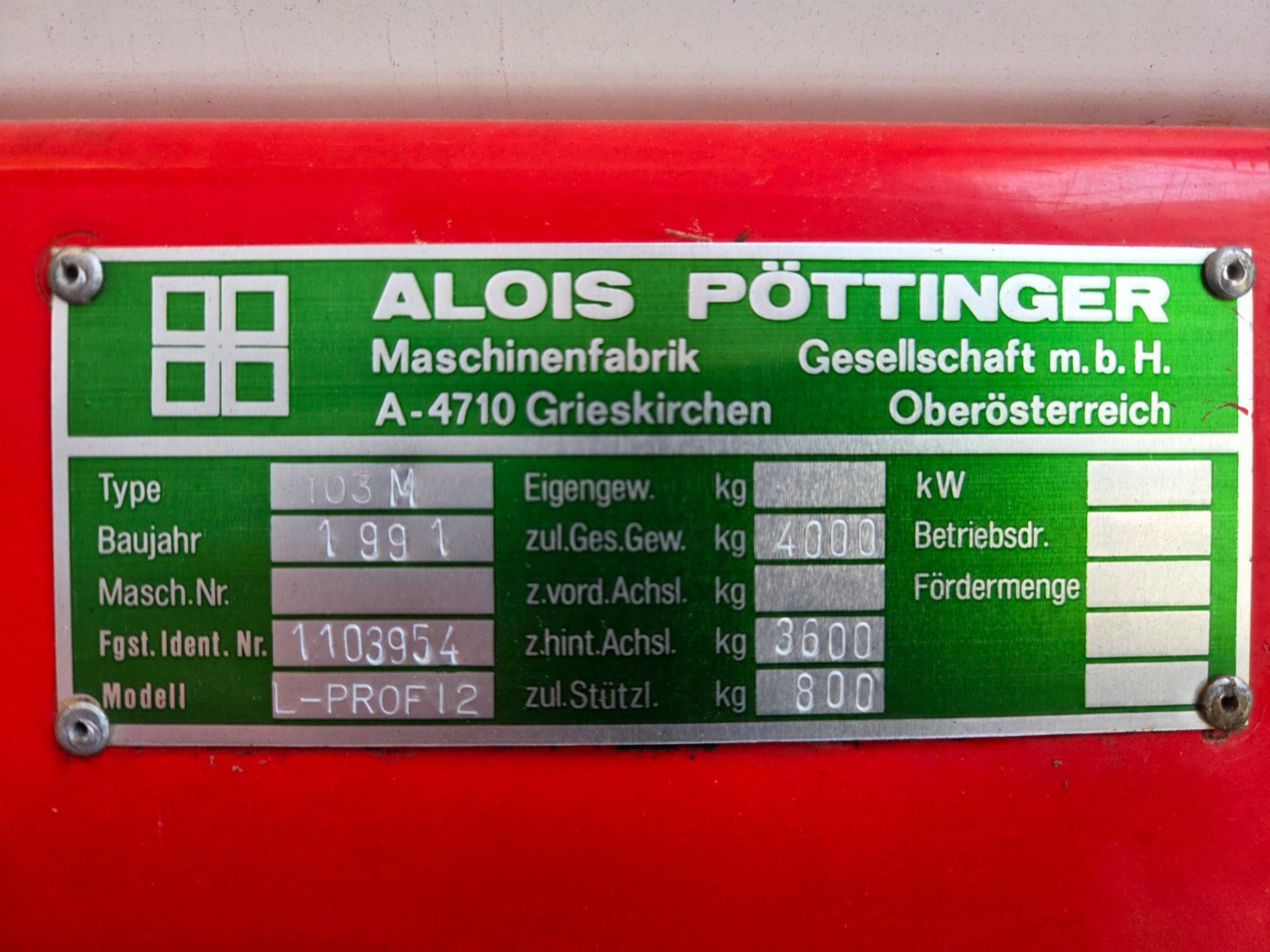 Tutte le macchine: Pöttinger Boss 2 Ladewagen – Usato da Ernetschwil venduto da Nettenhof01 4