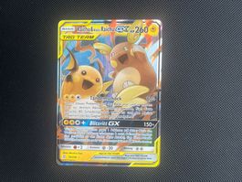 Pokemon Raichu & Raichu GX Unified Minds Near Mint