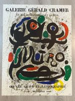 Juan Miro original Plakat 1969 Galerie Gerald Cramer, Genf