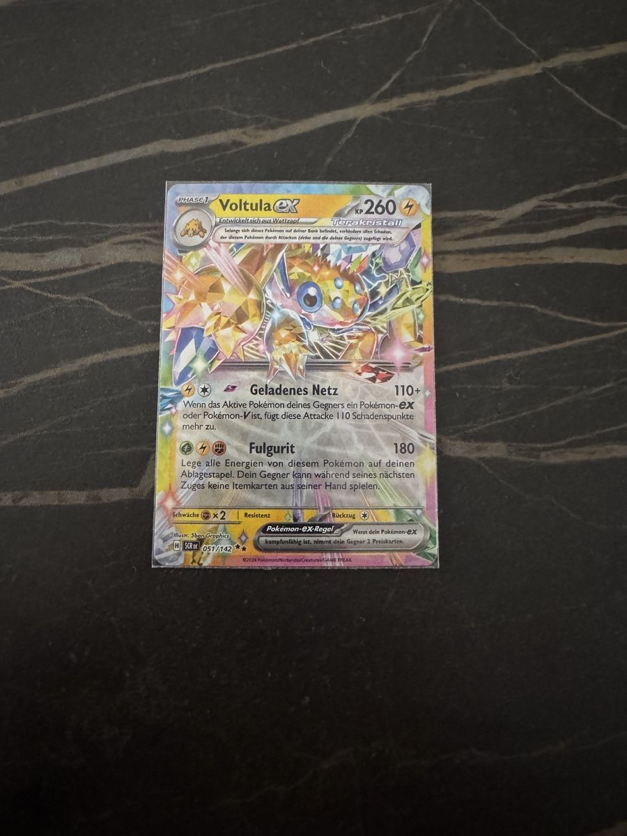 Pokémon Cartes à collectionner: Pokémon Voltula ex 051/142 Stellarkrone – D'occasion à Zürich par Privat13