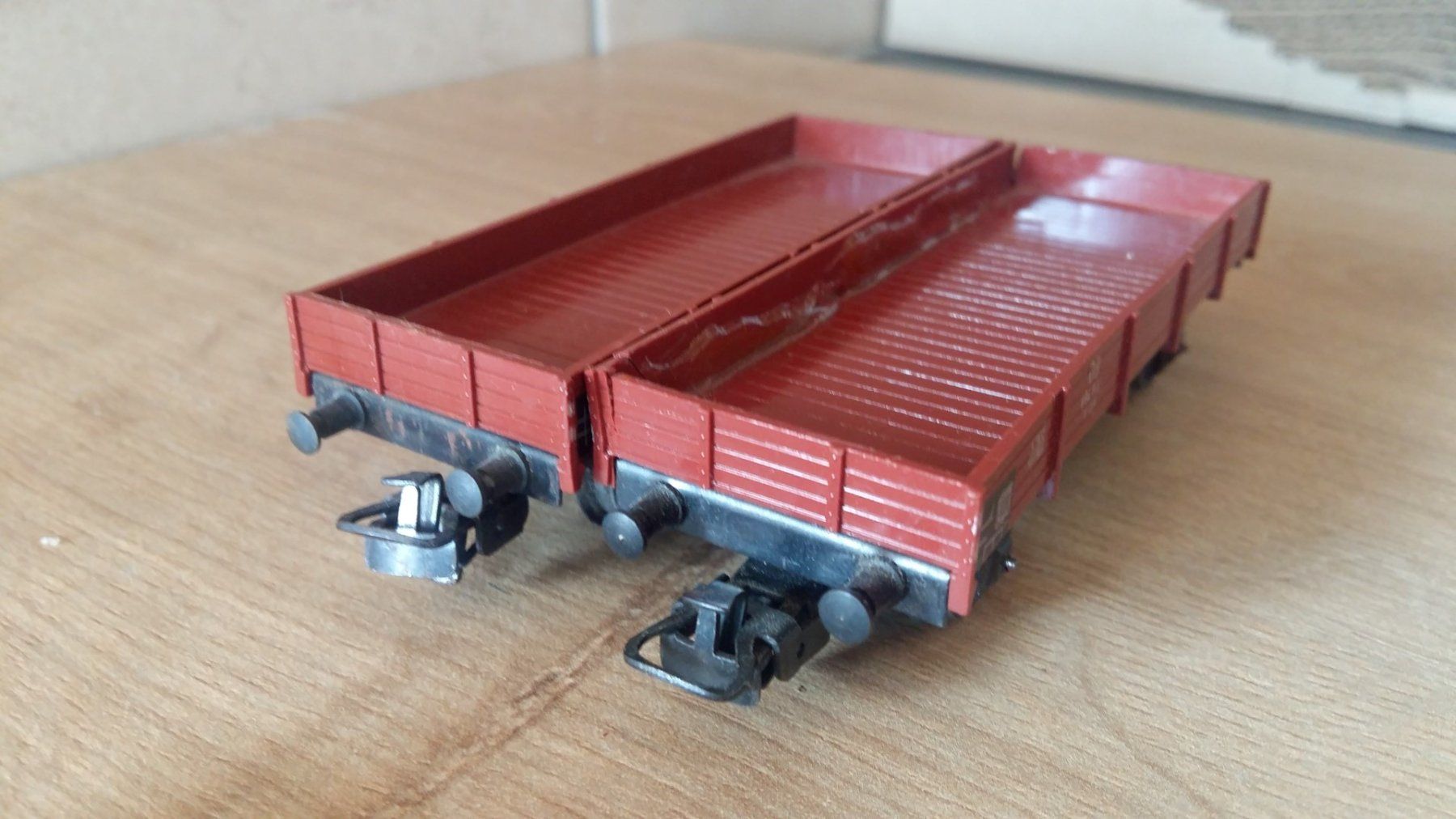 Märklin Modelleisenbahnen: HO, AC, Märklin, DB 4 wagons à rebords bas – Gebraucht aus Grand-Lancy von LFW 3