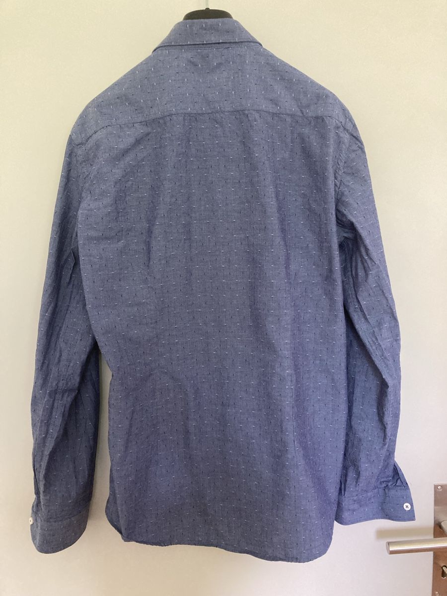 Camicie: Herren-Hemd, blau, Gr. L – Usato da Schlieren venduto da cotopaxi06 1