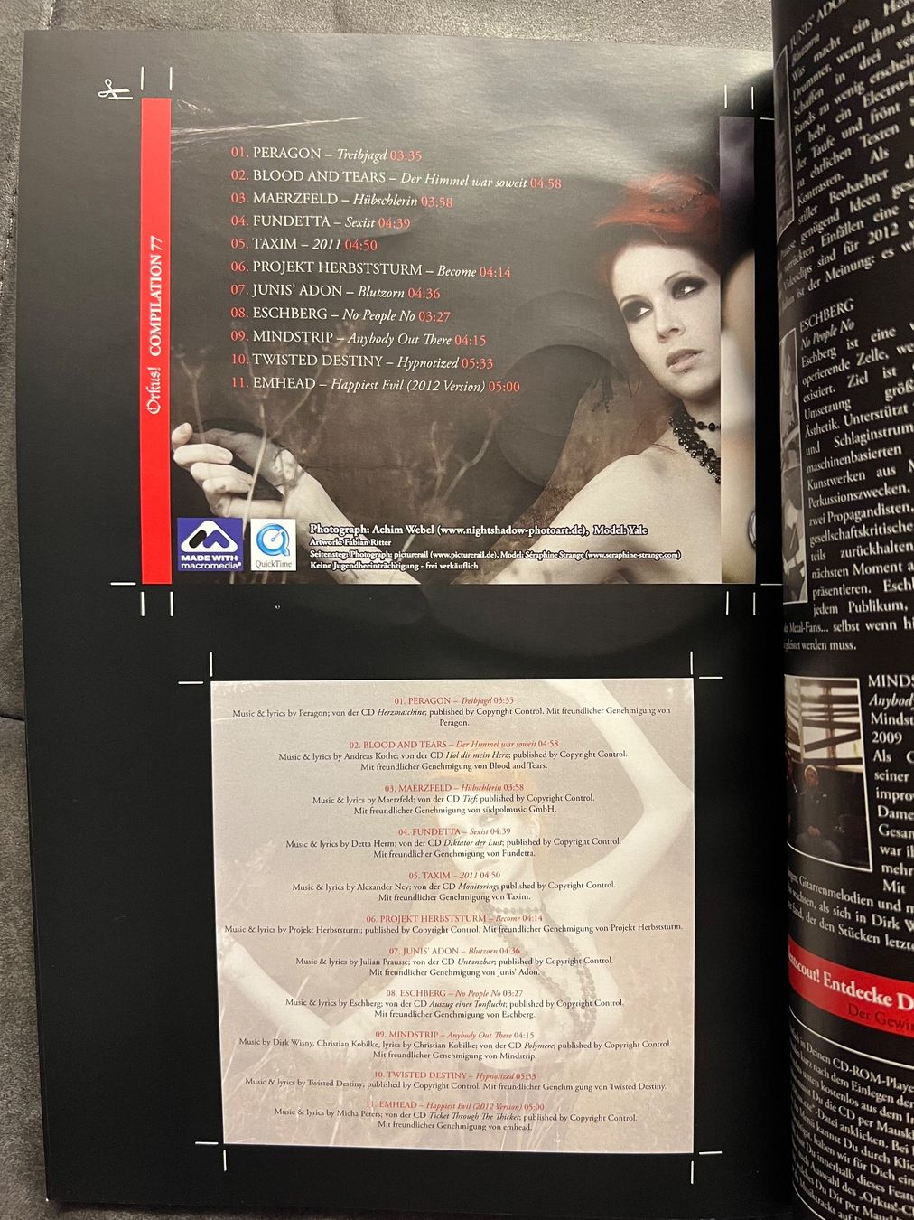 CD: Heft Orkus! Nr. 03 März 2012 + CD Compilation 77 – Usato da Zürich venduto da rigani 2