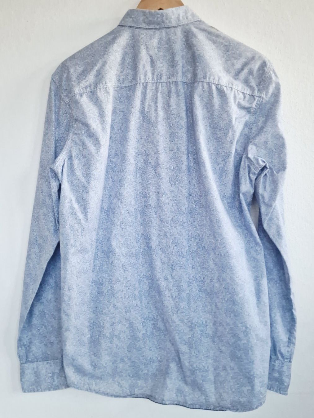 Tom Tailor Camicie: Herren Hemd Tom Tailor Gr. M Blau gemustert 100% Baumwolle – Usato da Hallau venduto da CHACLA 3