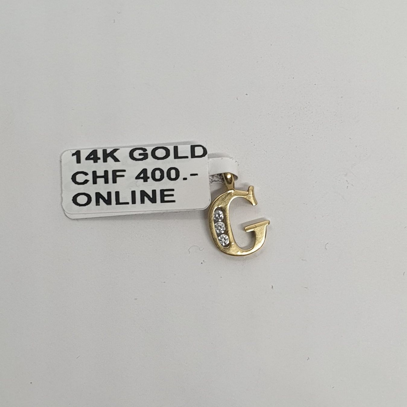 Ciondoli: Echt 14K Gold - Buchstabe G Anhänger – Usato da Luzern venduto da Luzern-Goldhaus 2