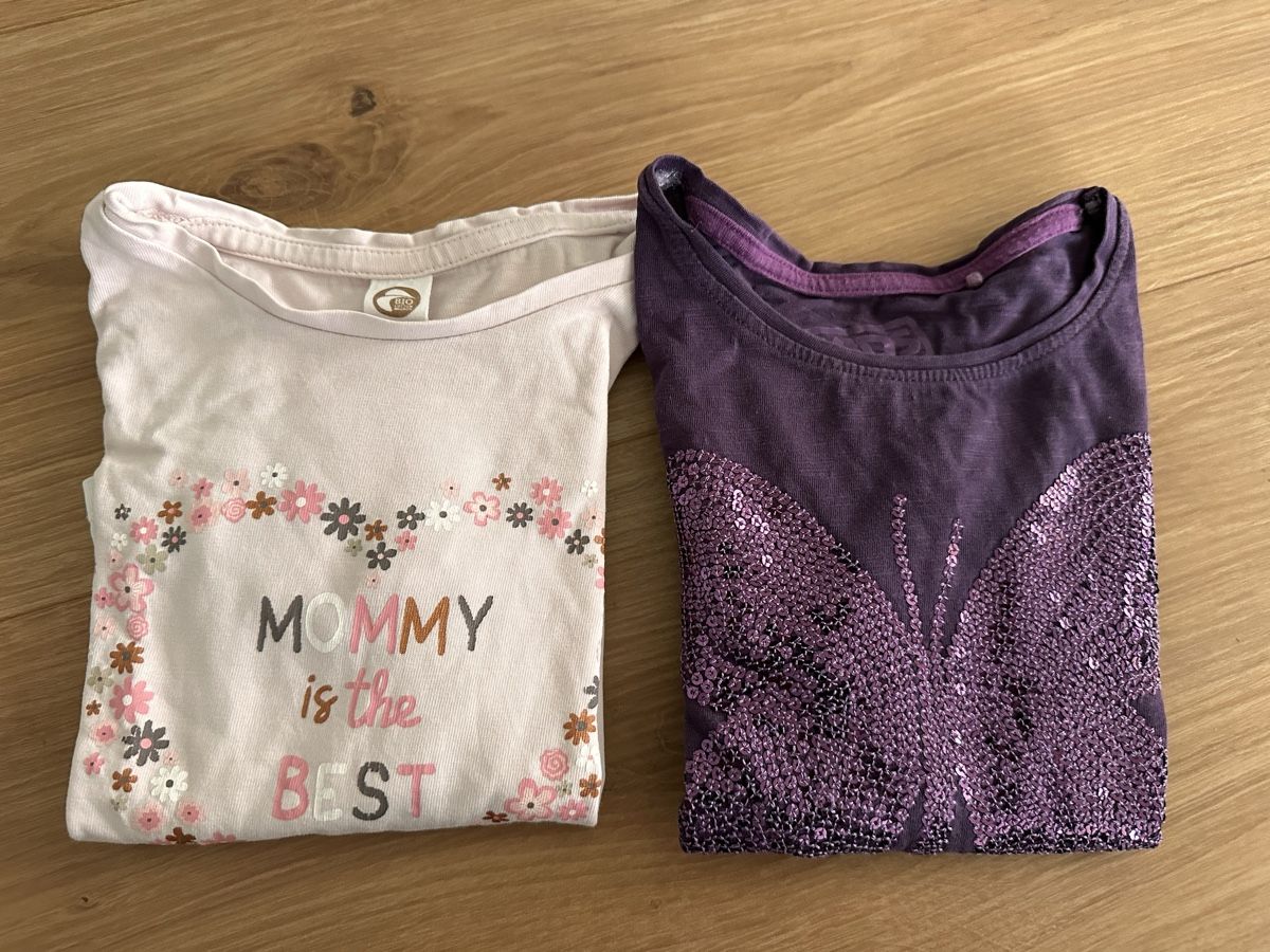 Maglioni & Felpe: 2x Langarmshirts Gr.98, Sommerliches Set – Usato da Buchrain venduto da eule2109