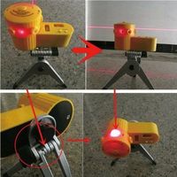 Laser Wasserwaage mit Stativ Nivelliergerät Baustellen Laser