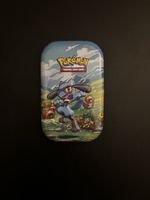 Pokemon Sammelkarten Metalldose Riolu Motiv guter Zustand