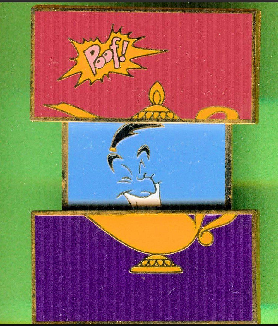 Disney Placchette & Badge: DISNEY  Aladin  GENIE – Usato da Winterthur venduto da Sammleroase