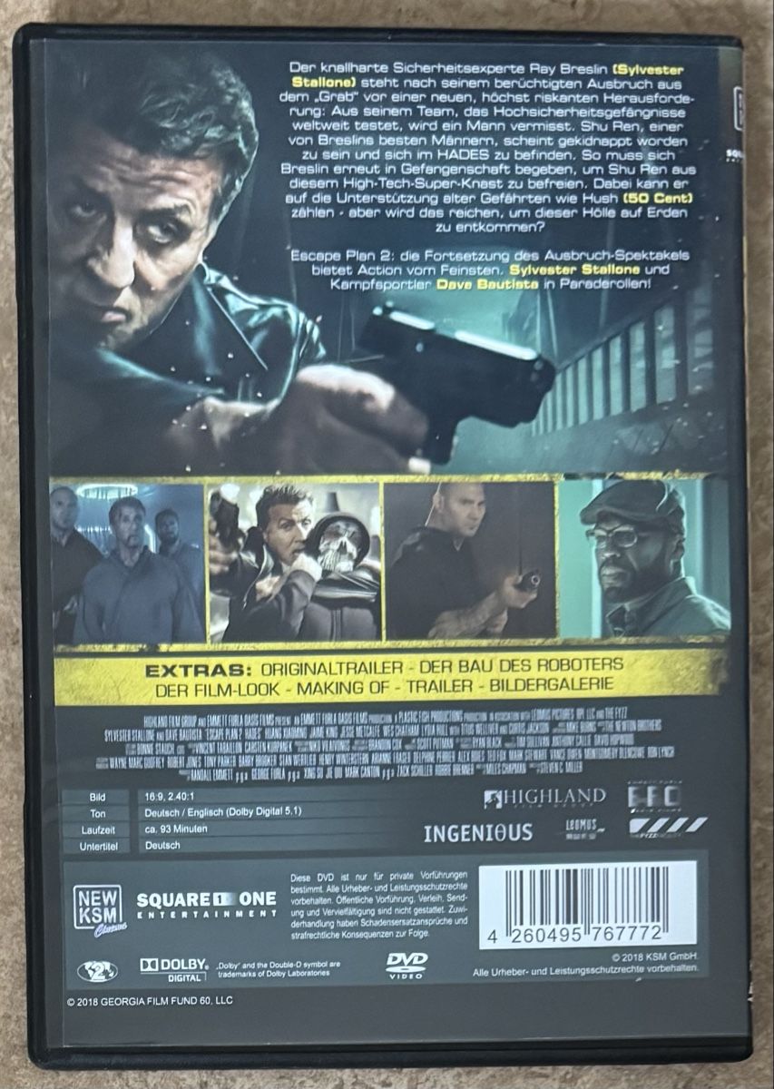 Tous les DVDs: ESCAPE PLAN 2 – Neuf (Voir description) à Dietikon par AndreaSch01 1