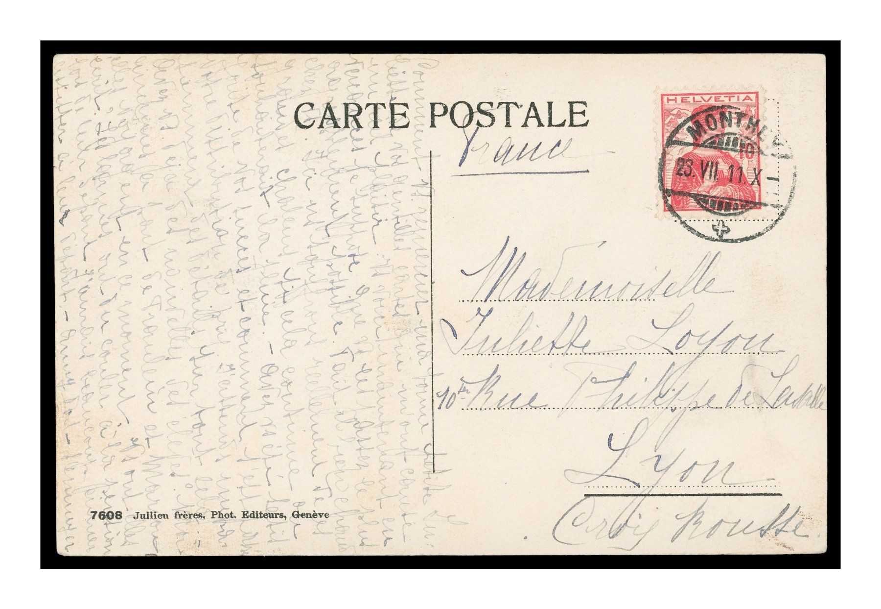 Cartes postales: LAC LÉMAN - 1911 "Pêcheurs du Léman" – D'occasion à Onex par gonsla01 1