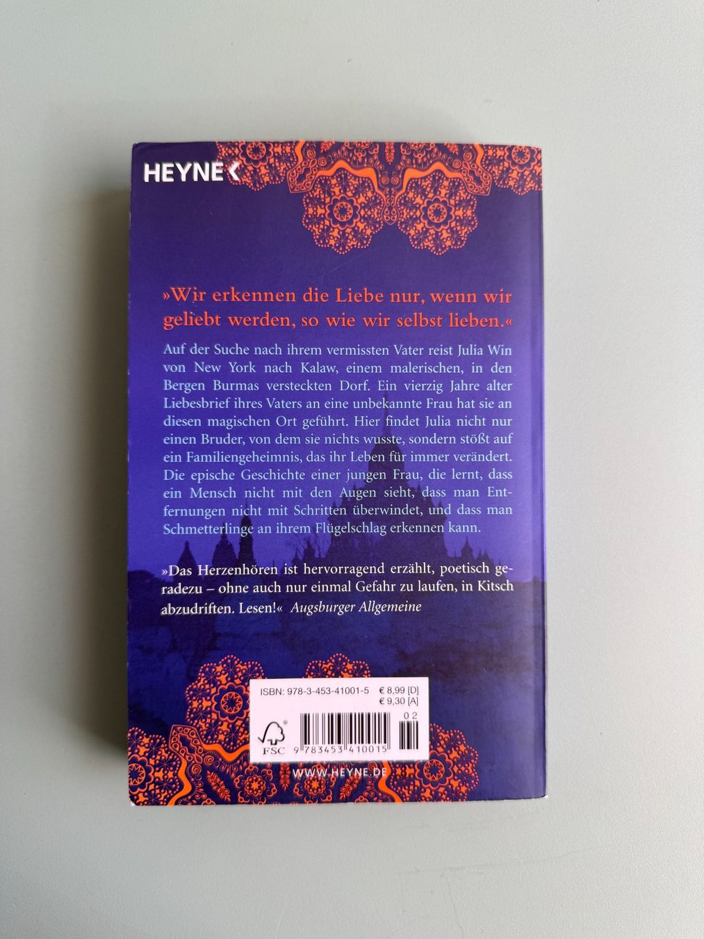 Bücher: Das Herzenhören von Jan Philipp Sendker – Gebraucht aus Kägiswil von Jindujune 1