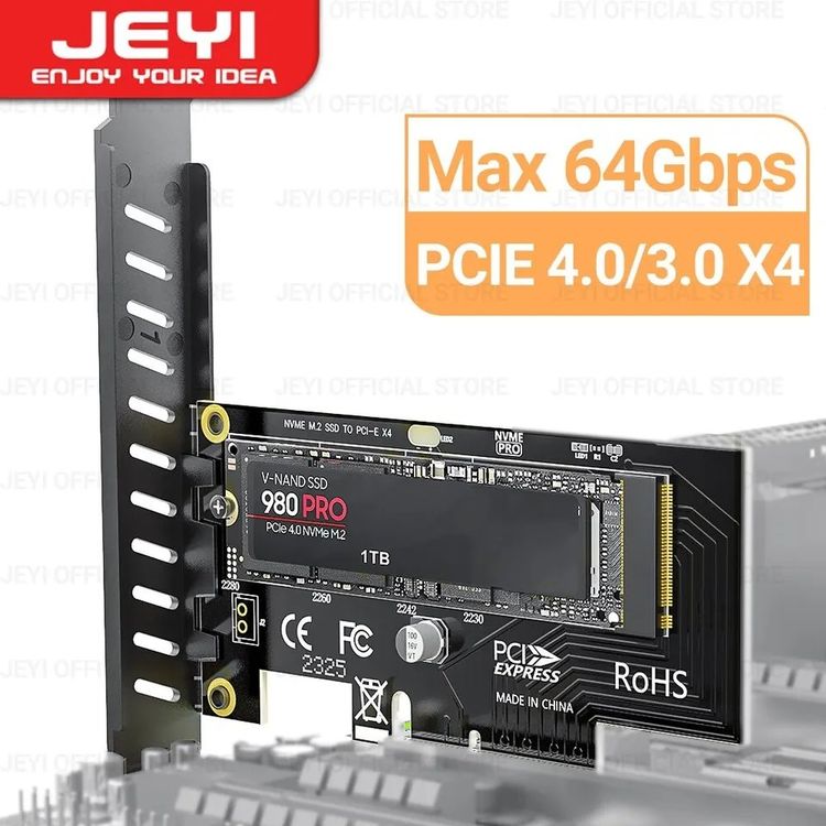M.2 NVMe SSD zu PCIe Adapter (fabrikneu, ovp) | Acheter sur Ricardo