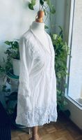 Super agréable Tunique d'été blanche + broderie - Taille S/M