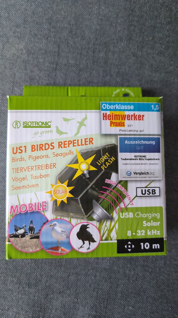 Altro per la casa: Vogelabwehr Hochfrequenz – Nuovo e nell'imballaggio originale da Büren an der Aare venduto da des_lry7