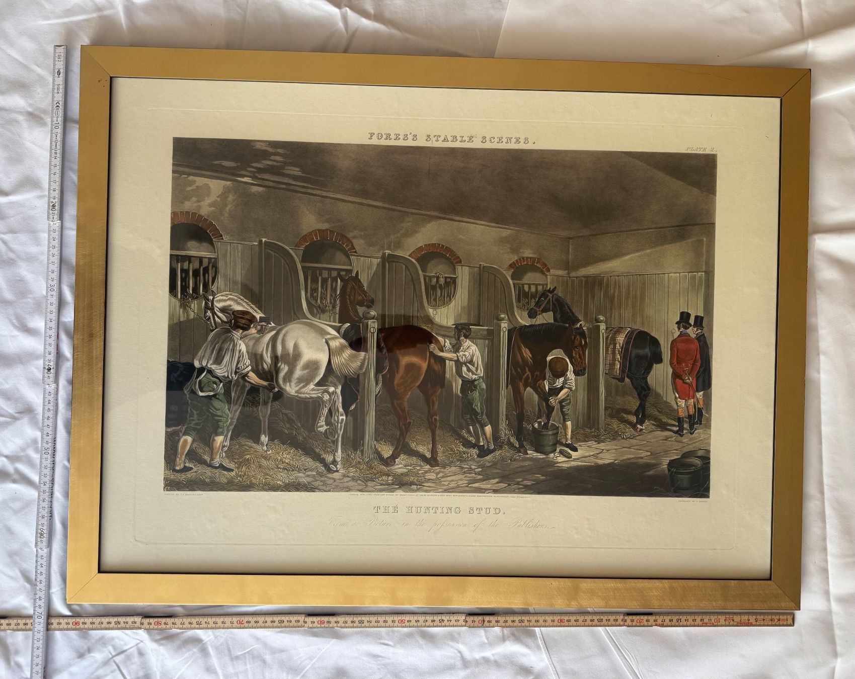 Foto & Immagini: "Fores's Stable Scenes - The Hunting Stud" Kunstdruck – Usato da Lachen SZ venduto da rs_73