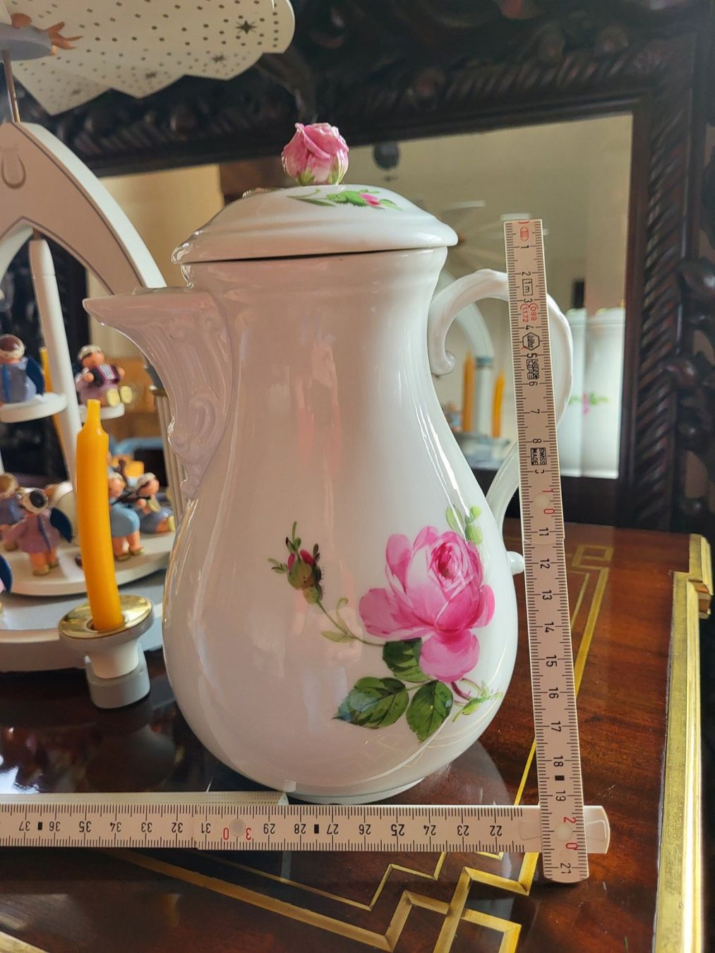 Teiere: Meissen Kaffekanne, Rose. – Usato da St. Gallen venduto da nikolausraphael