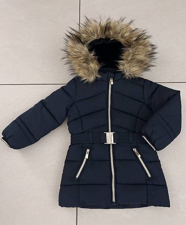 Winterjacke Grösse 98/104 dunkelblau wie neu
