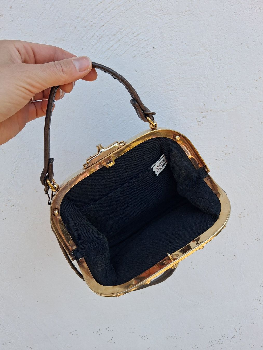 Borse da donna: Braune vintage Ledertasche Schaffhauser Lederwaren – Nuovo (secondo la descrizione) da Wald ZH venduto da e8e 3