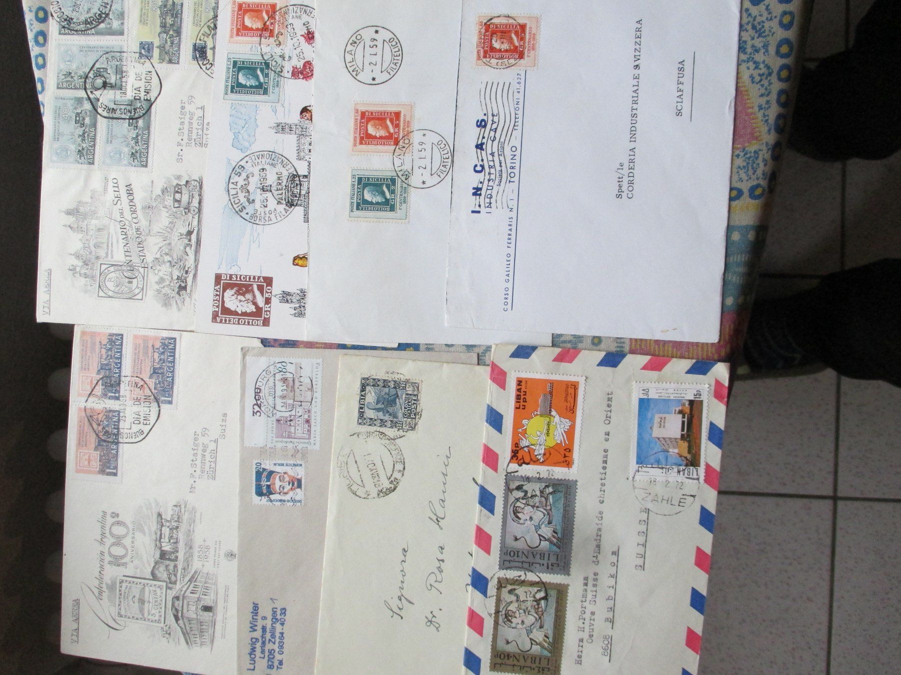 Alle Briefmarken: 5 Scans Eingehende Post ! Hochinteressant !! – Gebraucht aus Bibern SH von Heinibuehrer 3