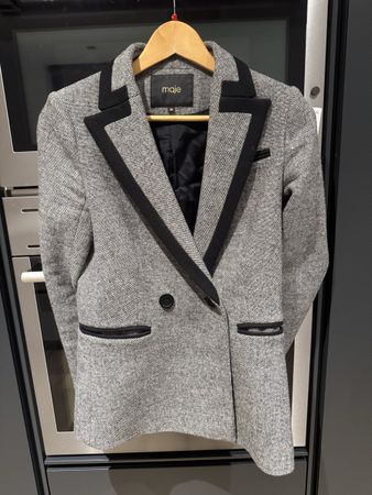 Veste blazer Maje hiver laine et cachemire, taille 36