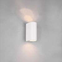 Aussen Wandleuchte, Weiss, 15 cm Höhe