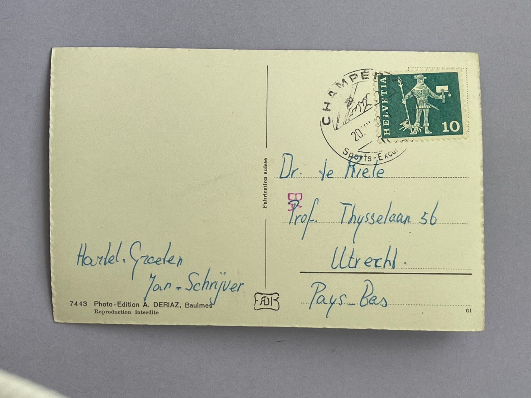 Cartoline postali: Champéry – Usato da Steg VS venduto da _vinci_ 1