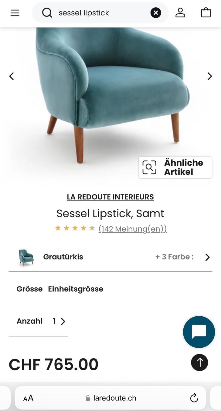 La Redoute Poltrone: Designer Sessel Samt (Lipstick) NP: 820.- – Nuovo (secondo la descrizione) da Hüntwangen venduto da spr_88hl 2