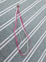 Halsband Bändchen pink weiss