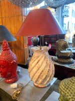 Tischlampe aus Keramik handbemalt | LIQUIDATIONSVERKAUF