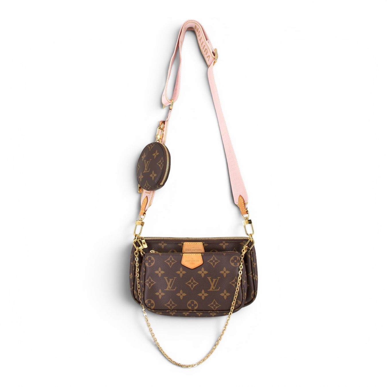 Louis Vuitton Sacs femmes: Louis Vuitton Multi Pochette Monogram rosa – D'occasion à Binningen par Designerlabels