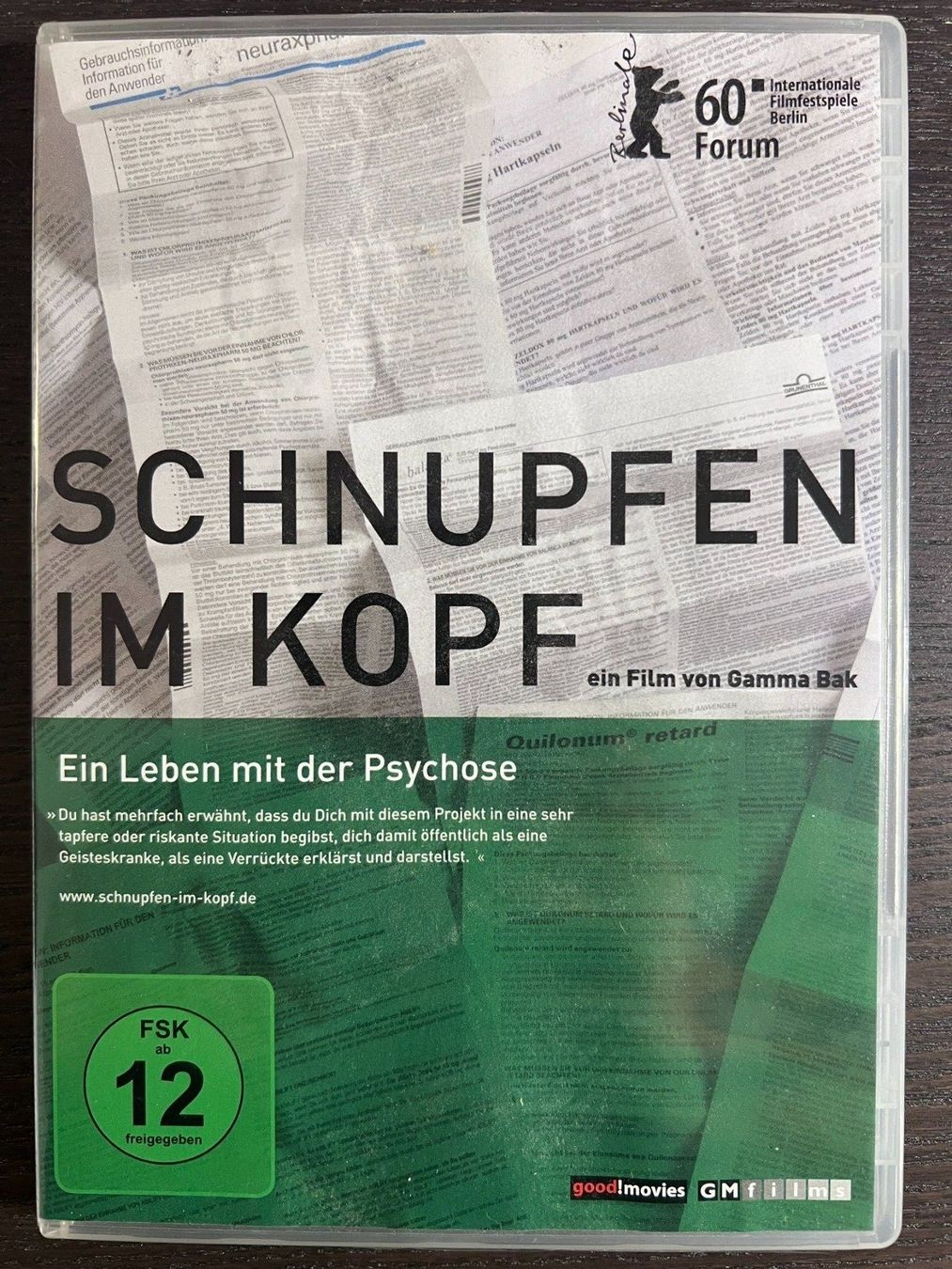 Tutti i DVDs: Schnupfen im Kopf - Ein Leben mit der Psychose – Usato da Zürich venduto da FilmFreunde