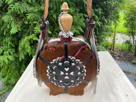 schöne grosse ungarische Hirtenflasche / Feldflasche