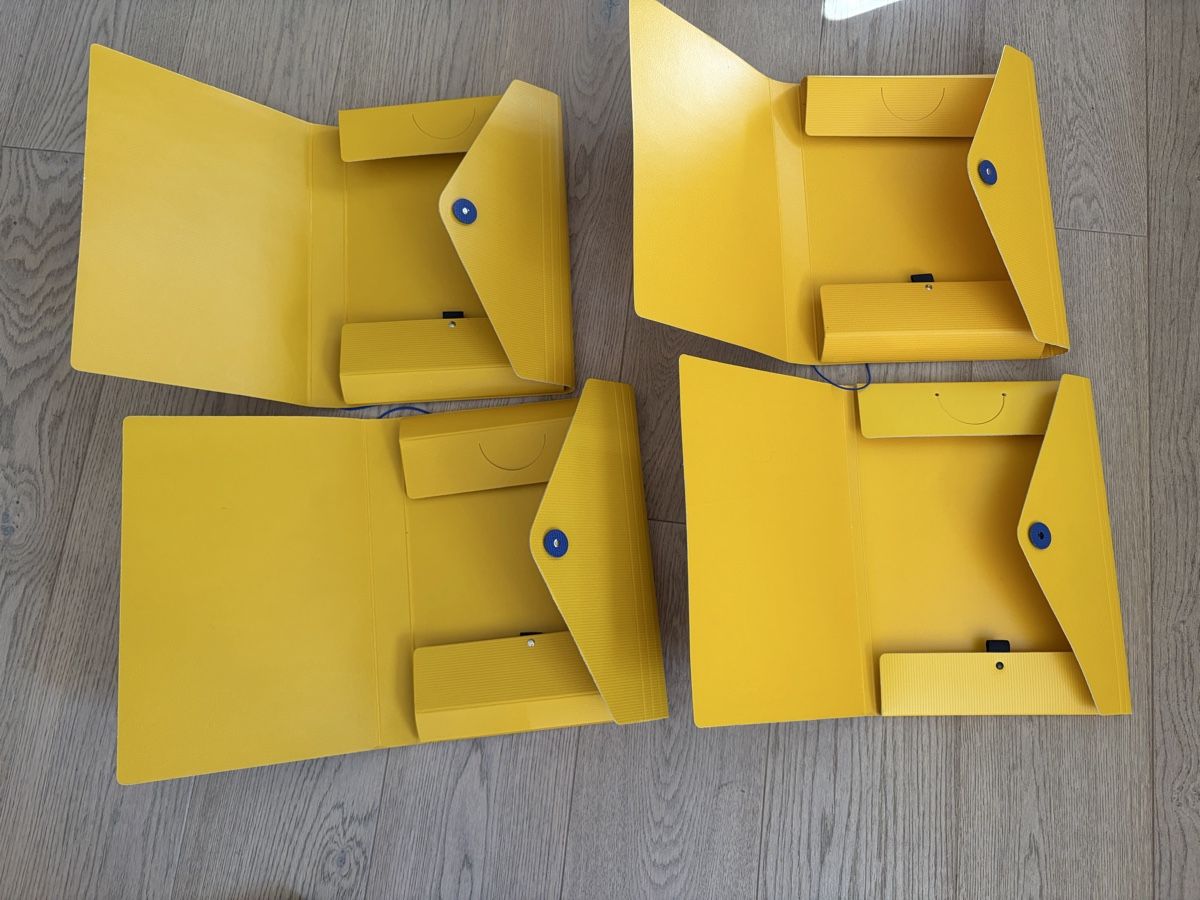 Raccoglitori: 4 x Sammelmappe, Dokumentenmappe gelb – Nuovo (secondo la descrizione) da Versoix venduto da chr_2rpz 2
