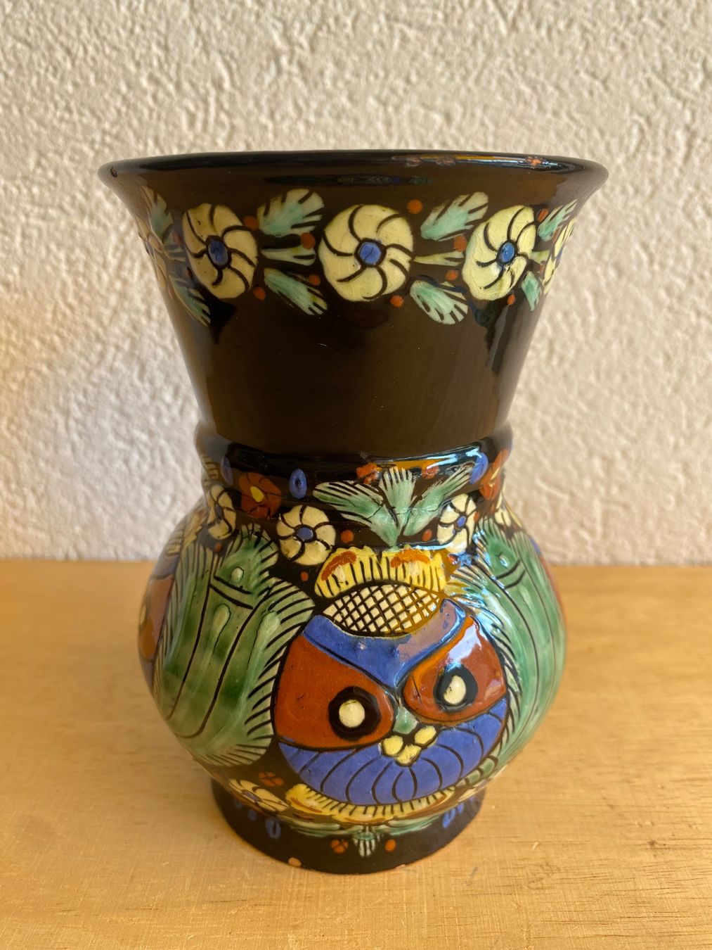 Vase & Récipients: Keramik Vase Heimberg handbemalt mit Eulenmotiv – D'occasion à Burgdorf par gre_2ftz