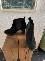 Designer Plateau Leder Ankle Boots 40