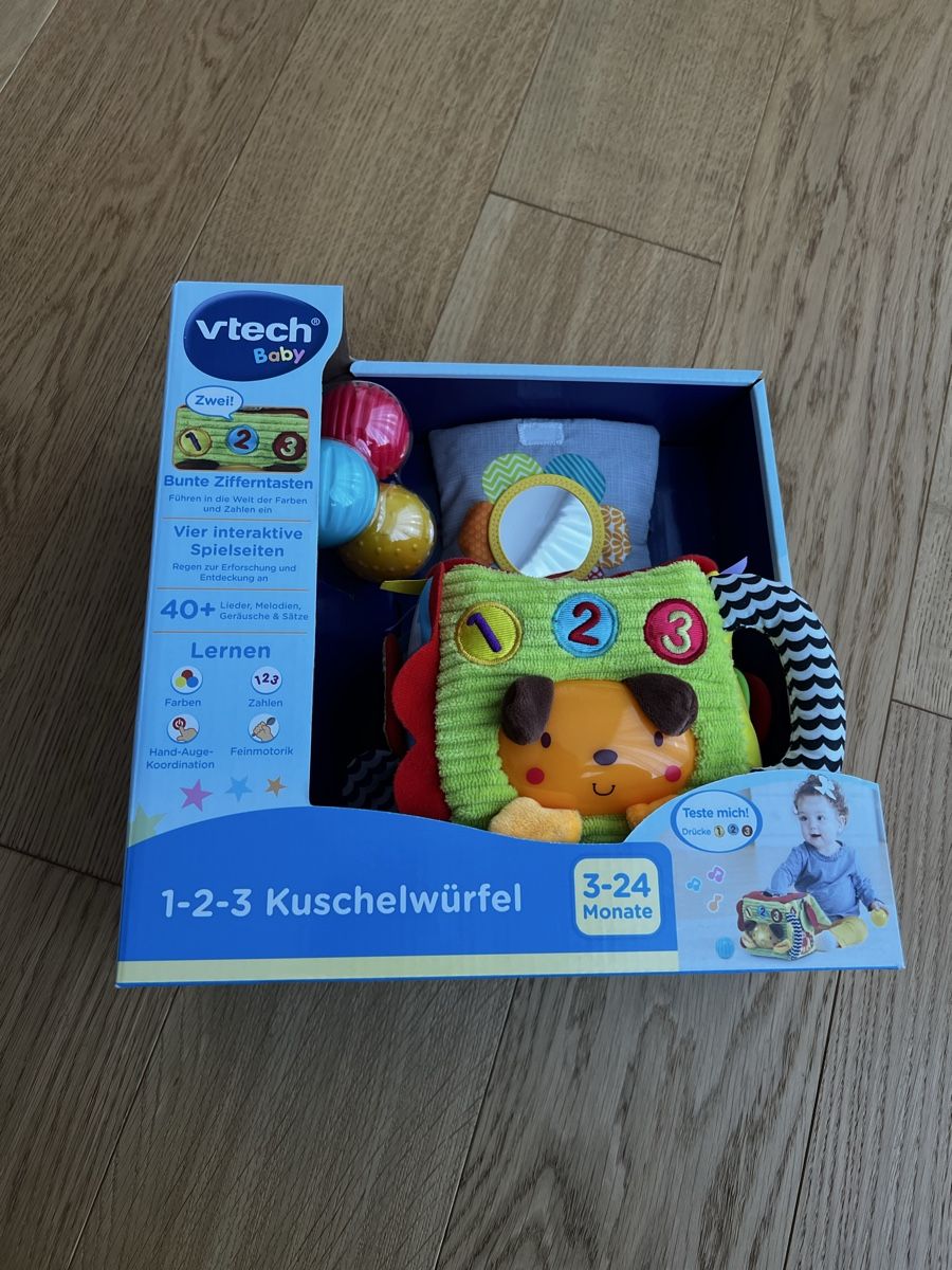 Vtech Spielzeuge: Vtech Baby 1-2-3 Soft Cube Sensory Toy New – Neu und originalverpackt aus Wädenswil von Roli1213