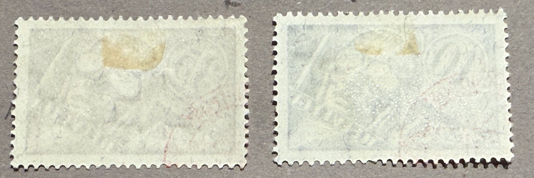 Alle Briefmarken: F6 + 7 Roter Stempel Zeppelin  SBK 185.- – Gebraucht aus Steinhausen von yukon26 1