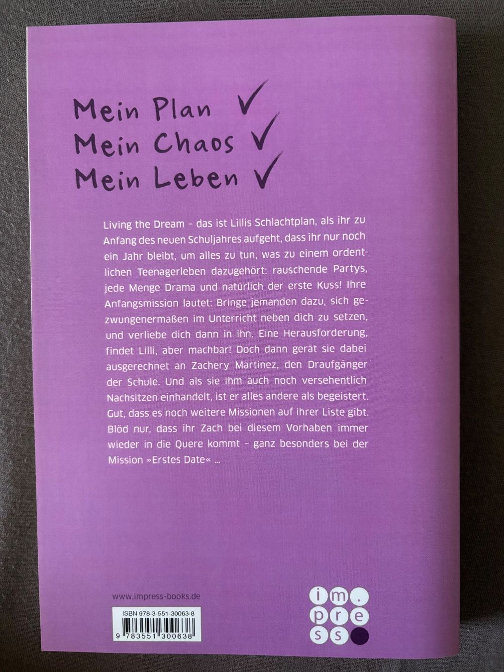 Libri: Living the Dream von Amelie Murmann – Usato da Niederönz venduto da deb_tyz9 1