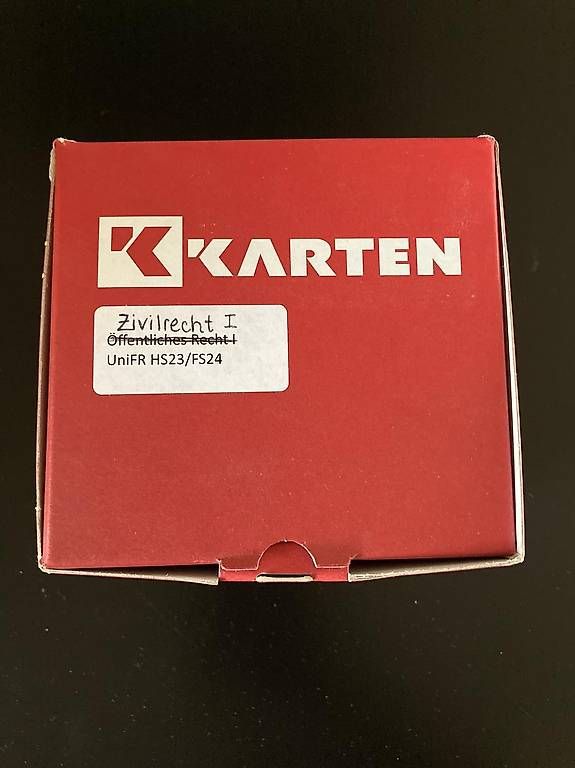 Altro materiale scolastico: KKarten UniFr Zivilrecht I – Usato da Sursee venduto da seb_xs6q