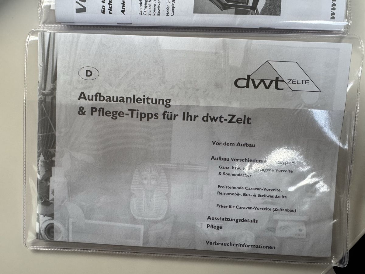 Verande & Tende da sole: DWT Vorzelt Paradies III – Nuovo e nell'imballaggio originale da Schüpfen venduto da Dingo2 2