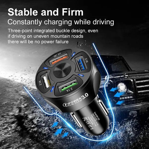 Ladegeräte: 4-Port 65W USB Autoladegerät 3.0 – Neu und originalverpackt aus Castiel von mc_technik_brocki 2