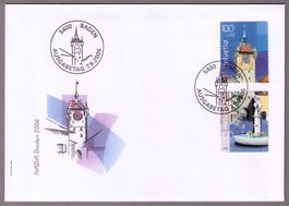 2006_W94+95_EINZELMARKEN aus Block NABA Baden ll_FDC !
