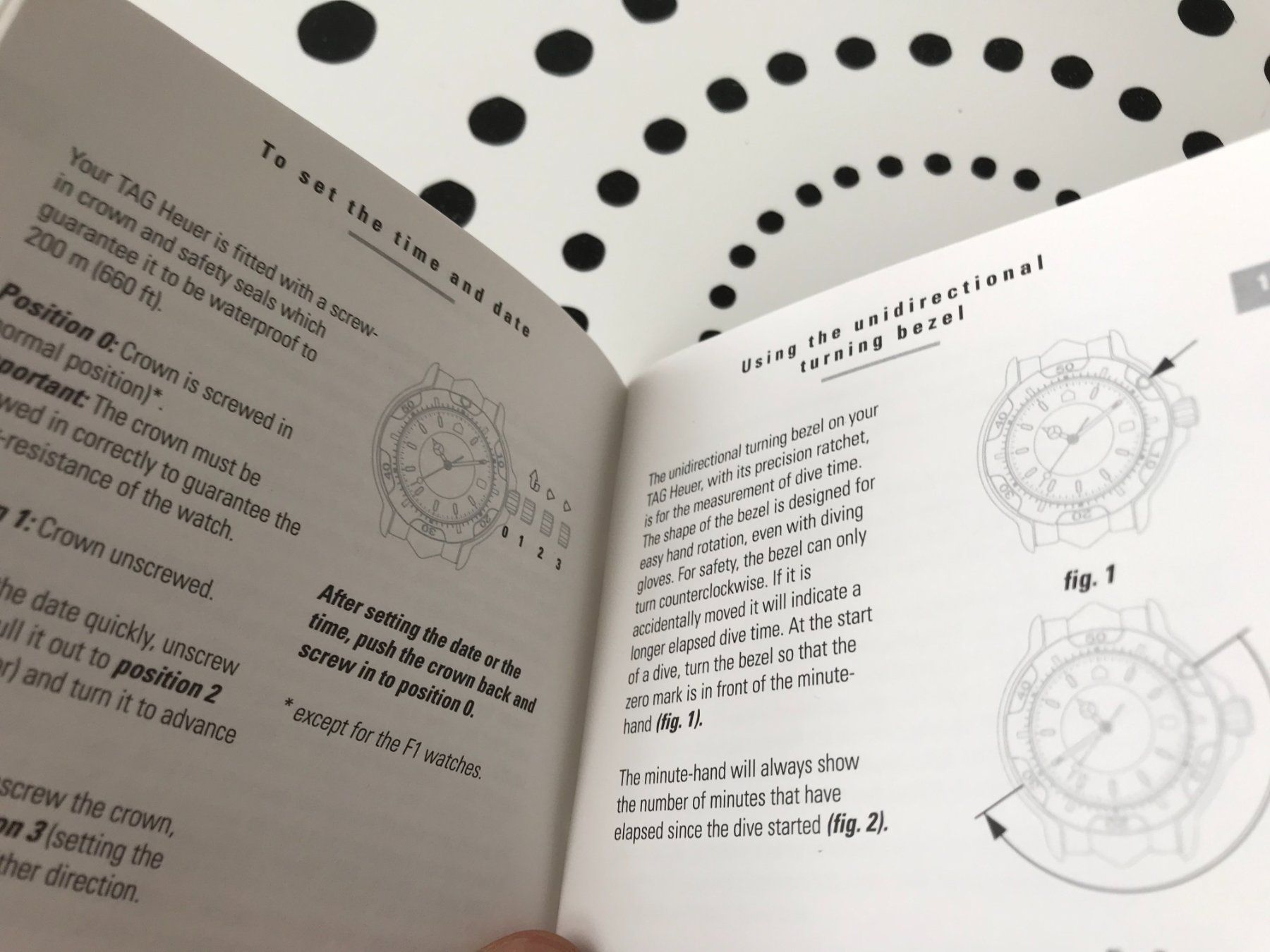 Documenti: TAG HEUER ORIGINAL - OPERATING INSTRUCTIONS - BOOKLET – Nuovo (secondo la descrizione) da Epalinges venduto da dream-watch 3