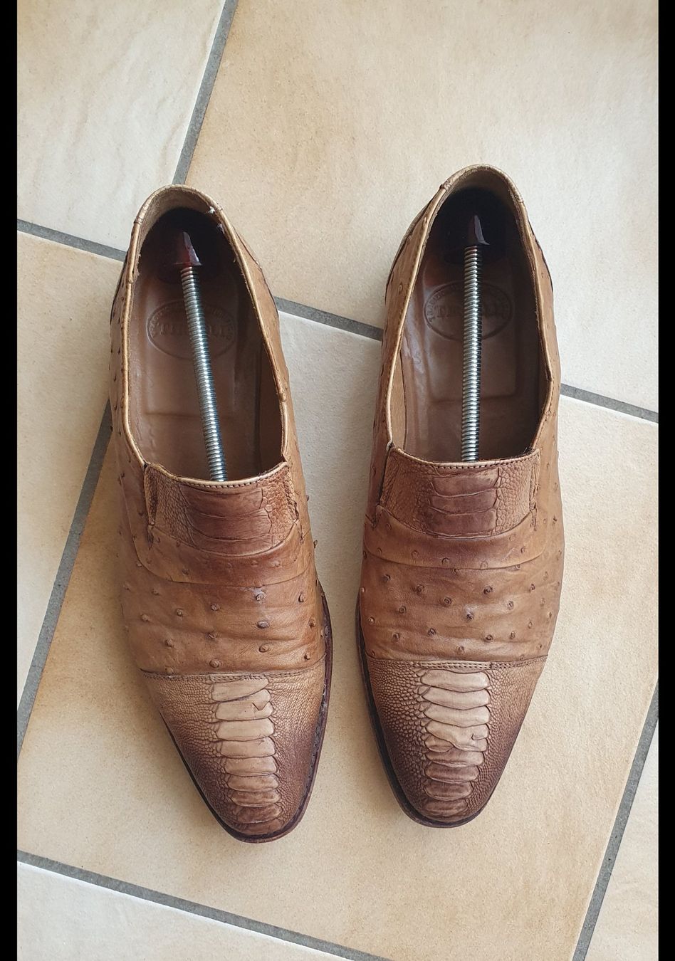 Herrenschuhe: Superbes Tirelli cuir Autruche 45 – Gebraucht aus Erde von zakleblanc 8