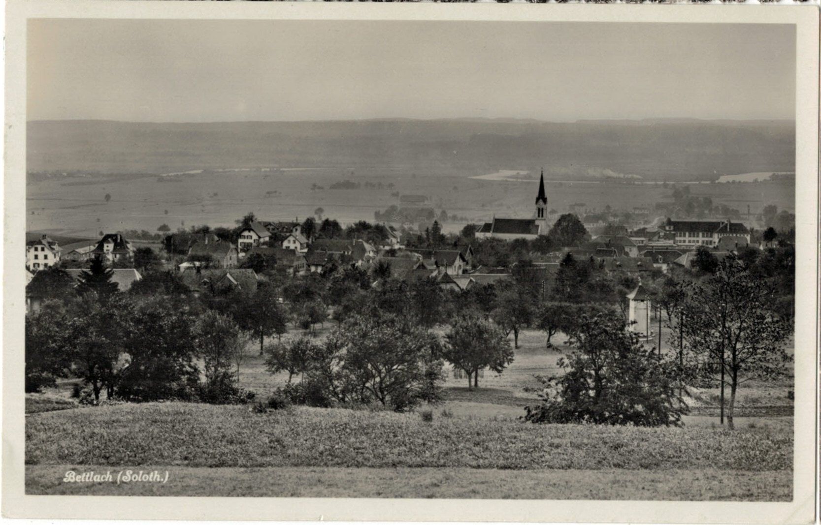 Cartoline postali: Bettlach SO Ortsansicht  ,  1935 – Usato da Solothurn venduto da Bepposol