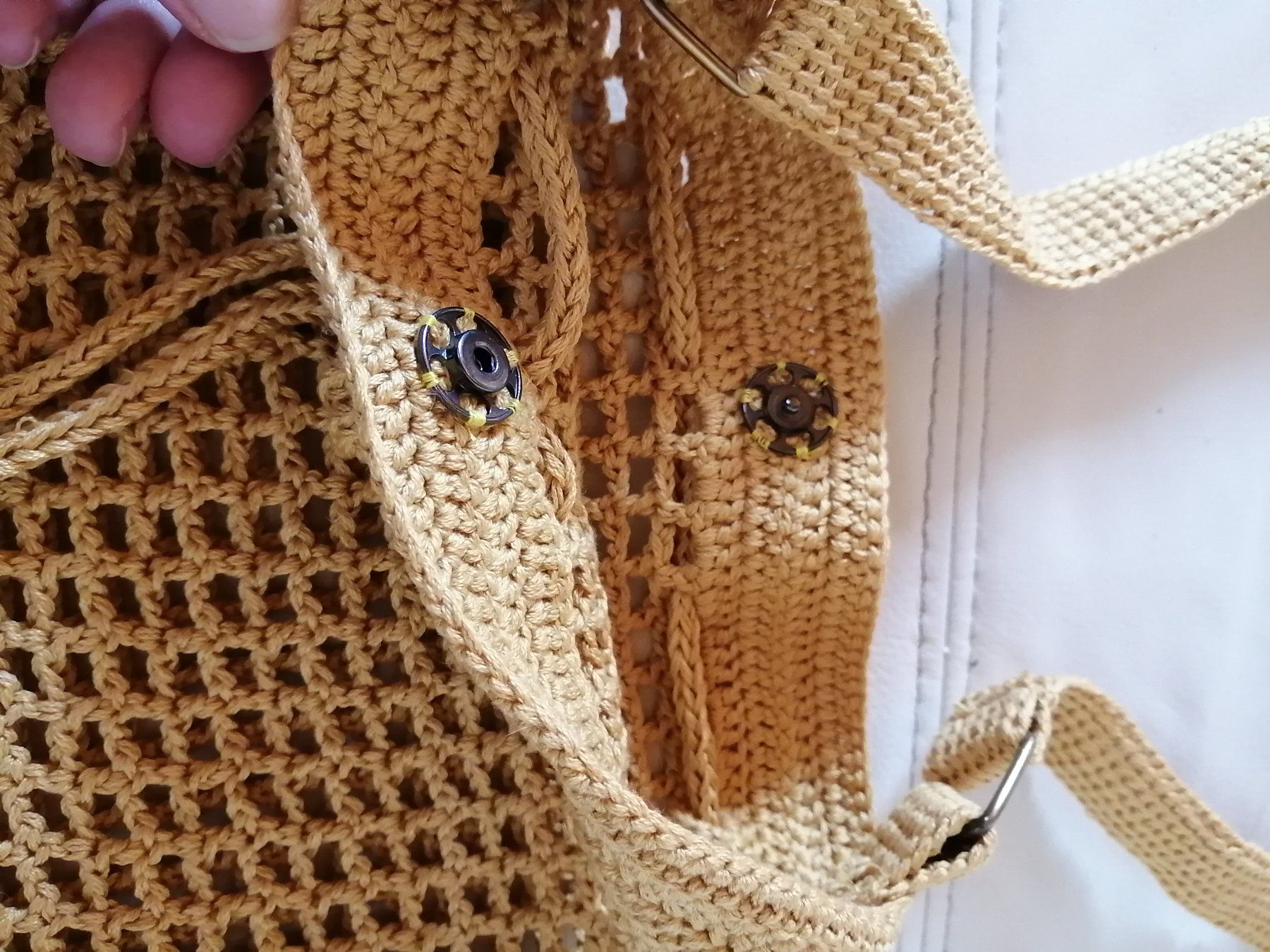 Sacs femmes: handgestrickte Umhängetasche 100%Baumwolle – Neuf (Voir description) à Buchrain par nat_pl5p 3