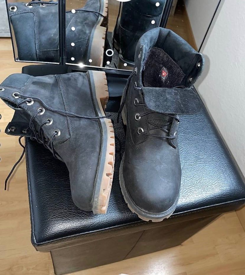 Timberland Damenschuhe: Timberland Waterproof black leather – Gebraucht aus Schmitten FR von dia_y5nx